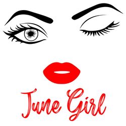 june girl eyes svg,svg,june girl svg,sexy eyes wink svg,birthday svg,birthday gift svg,sparkle eyes svg,svg cricut, silh