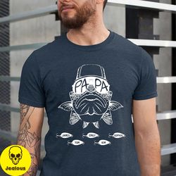 fishing dad shirt, reel cool papa fishing dad grandpa shirt, dad grandpa fishing lover gift