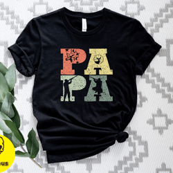 hunter papa tshirt, hunting dad tee, cool papa shirt, funny father shirt, top papa shirt for husband, fathers day gift