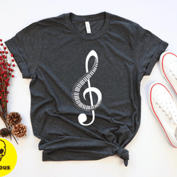 music staff note treble clef wrapped piano keys shirt, music note shirt, music teacher pianist gift t shirt , piano love