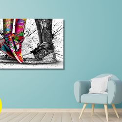 air jordan movie inspired ,air jordan decorate your wall with an inspiring painting of the legendary shoes,air jordan