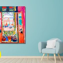 henri matisse s,open window ,modern wall decor,abstractminimalism painting,henri matisse canvas art,modern canvas art,