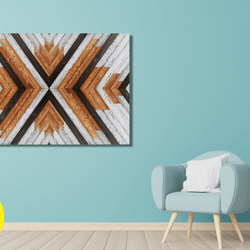 mosaic canvas wall art canvas wall decor long narrow wall hanging large boho wall art geometric minimalist art barn quil