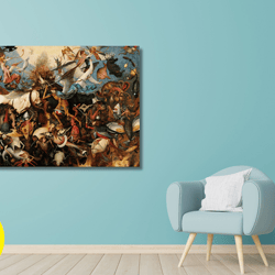 pieter bruegel canvas wall art,pieter bruegel the fall of the rebel angels art print,renaissance painting,canvas ,panel