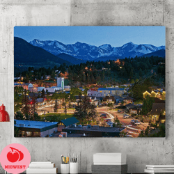 estes rocky mountain park canvas wall art painting, canvas wall art, landscape wall art, park posters, living room wall