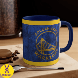 golden state warriors nba accent coffee mug, 11oz