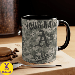 oakland as athletics mlb accent coffee mug, 11oz