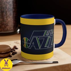 utah jazz nba accent coffee mug, 11oz