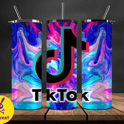 tiktok tumbler 20oz, tiktok logo, 20oz skinny tumbler luxury 23