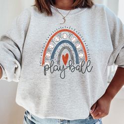 baseball sweatshirt, play ball sweatshirt, baseball crewneck, baseball mama, baseball fan shirt, game day sweatshirt, ba