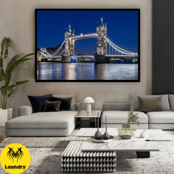 tower bridge canvas wall art , london canvas painting ,,landscape canvas print , modern home decor , office decor