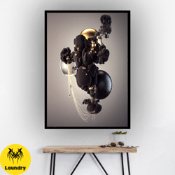 triangle shapes abstract painting, square shapes canvas print, geometric shapes wall decor, shapes abstract art, modern