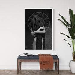 zodiac signs and women canvas print art, hot woman painting, gift idea for home workplace office, cool canvas painting a