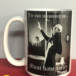 nosferatu on a 15 oz mug classic original vampire is a cult classic 6 different images to choose from
