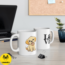 ceramic mug 11oz, dog mug, dogs mug, golden retriever mug, coffee mug, tea mug, dogs coffee mug, golden retriever,paws m
