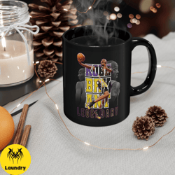 kobe bryant mamba los angeles lakers vintage mug, nba 90s rap style graphic coffee cup, perfect gift for christmas, birt