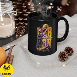 lebron james space jam lakers vintage mug, nba 90s rap style graphic coffee cup, perfect gift for christmas, birthday, t