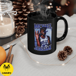 michael jordan chicago bulls vintage mug, nba 90s rap style graphic coffee cup, perfect gift for christmas, birthday, th