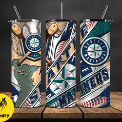 seattle mariners tumbler 20 oz, mlb baseball tumbler 08