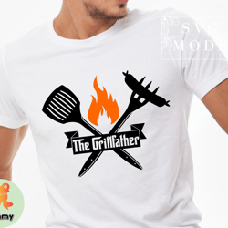 the grillfather shirt, dad gift from kids, dad tshirt, gift for dad tshirt, fathers day tshirt, grill master tshirt, gri