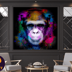 quirky monkey glass art,quirky monkey, glass art, playful art, vibrant colors, intricate details, humorous decor,unique