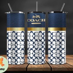 coach new york, coach pattern, coach tumbler 20oz,coach, coach logo, luxury fashion tumbler 20oz  36