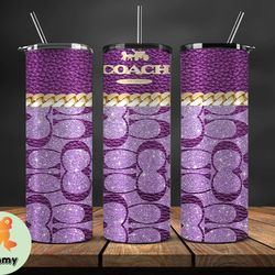 coach new york, coach pattern, coach tumbler 20oz,coach, coach logo, luxury fashion tumbler 20oz  40