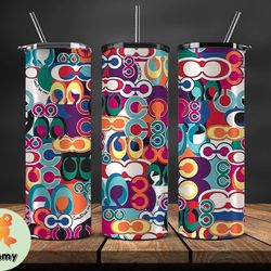 coach new york, coach pattern, coach tumbler 20oz,coach, coach logo, luxury fashion tumbler 20oz  42