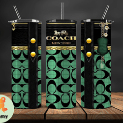 coach new york, coach pattern, coach tumbler 20oz,coach, coach logo, luxury fashion tumbler 20oz  75