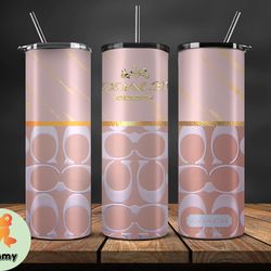 coach new york, coach pattern, coach tumbler 20oz,coach, coach logo, luxury fashion tumbler 20oz  85
