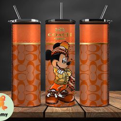 coach new york, coach pattern, coach tumbler 20oz,coach, coach logo, luxury fashion tumbler 20oz  91