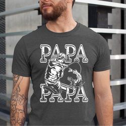 reel cool papa shirt for men, papa fishing tshirt, papa fisherman, gift from grandkids, papas fishing buddy, papa grandp