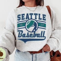 vintage seattle mariner crewneck sweatshirt  tshirt, mariners est 1977 sweatshirt, seattle baseball game day shirt, retr