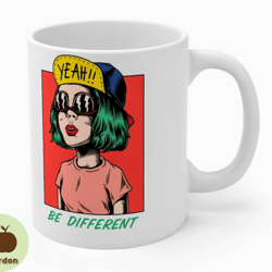 be different coffee mug,coffee mug, gift for him,coffee lover,birthday gift,christmas gift,handmade mug, funny mug,color