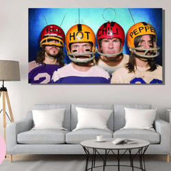 red hot chili peppers canvas wall art, famous wall art,red hot chili peppers poster, metal music wall decor, musical can