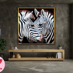 zebra canvas print, wildlife animal photo to canvas art print for office decor, wall art canvas design, framed canvas re