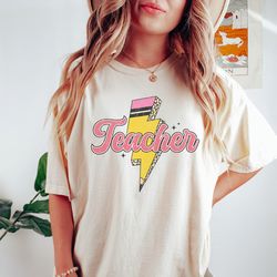 retro teacher shirt abcd, kindergarten teacher shirt, back to school, elementary school shirt, gift for teacher, teacher