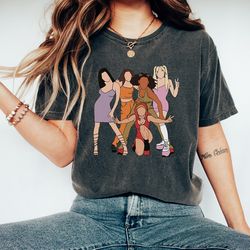 spice girls shirt, spice tour gift, spice tshirt, 90s spice vintage fans, girl band world tour, unisex tshirt, graphic t