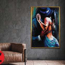 love dance art, dance woman wall art, women canvas art, colorful wall art,dancer poster, wall art canvas design, framed
