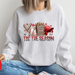 tis the season baseball sweatshirt, baseball season sweatshirt,tis the season sweatshirt, baseball mom sweatshirt, game