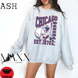 chicago baseball 90s oversized tshirt  chicago cubs graphic tee  90s oversized graphic tshirt  graphic tees for women  r