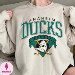 retro anaheim hockey unisex tshirt crewneck hoodies, vintage anaheim hockey shirt, vintage ducks sweater, ducks shirt, h