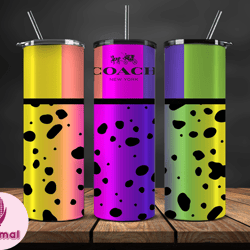 coach new york, coach pattern, coach tumbler 20oz,coach, coach logo, luxury fashion tumbler 20oz  77