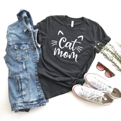 cat mom shirt, gift to mom, pet lover shirt, cat shirt, cat mama tshirt, cat lover gift