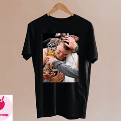 jokic celebration with teammate vintage denver basketball unisex black shirt , denver basketball team retro tee, america