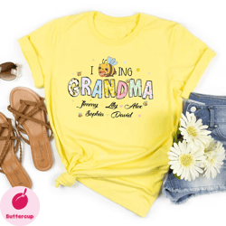 i love being grandma shirt, personalized grandma shirt, mom mimi aunt shirt, gift for mothers day