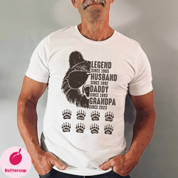 papa bear personalized shirt, dad grandpa bear shirt, fathers day gift, gift for him, gift for father