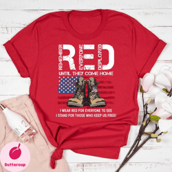 red fridays shirt, on fridays we wear red shirt, support our troops, veterans day shirt