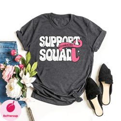 support squad breast cancer shirt, breast cancer warrior, cancer awareness shirt, cancer survivor