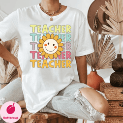 teacher shirt, vintage teacher shirt, retro cute face teacher shirt, cute shirt for teachers, teacher gifts